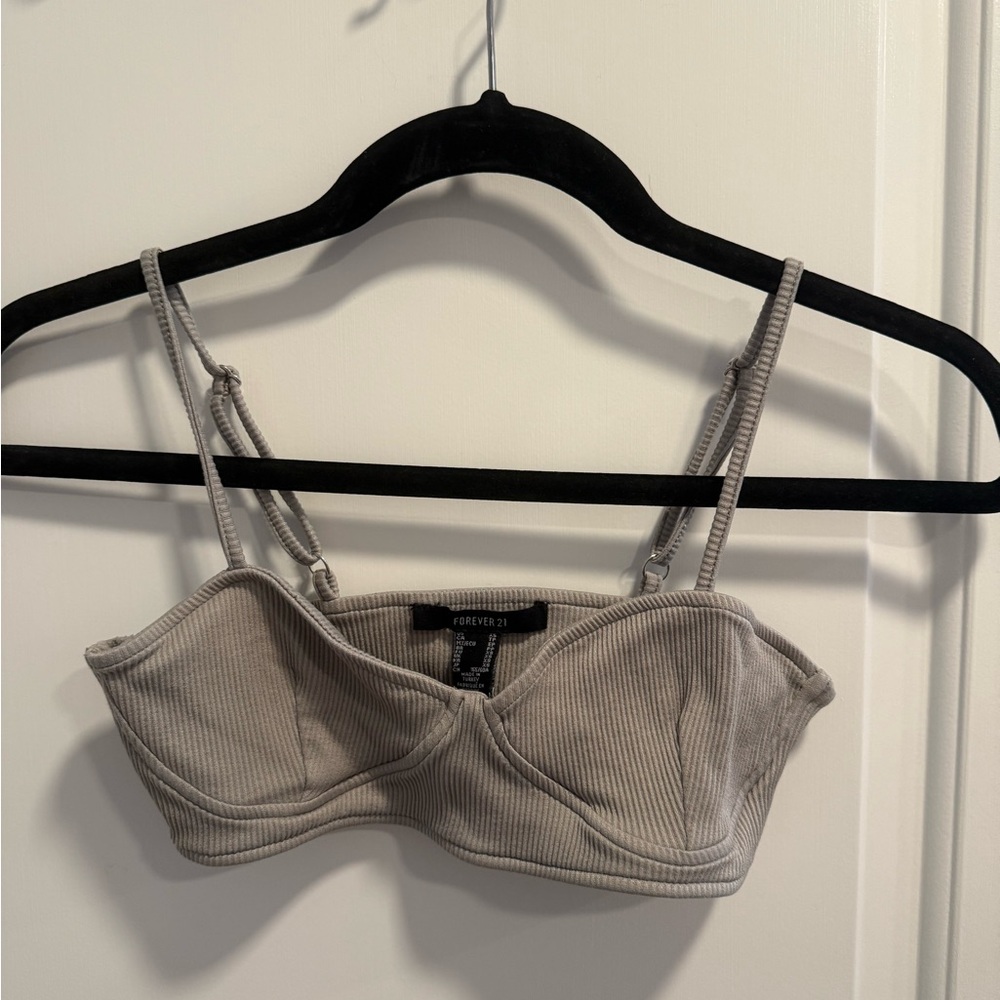 Forever 21 Gray Bandeau Intimates & Sleepwear